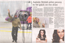 Autistic British artist proves to be quick on the draw