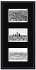 London collage with black mount (framed) - Gifts for sale