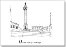 London Alphabet - D for Duke of York Steps - Originals for sale