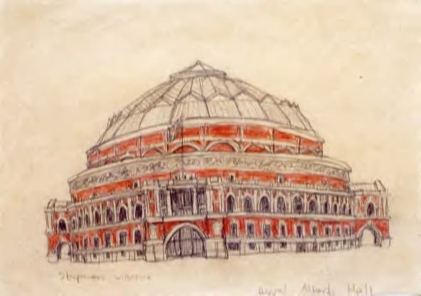 Royal Albert Hall, London 1986 - Original Drawings and Prints for Sale