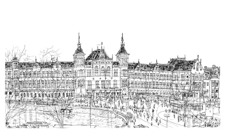 Central Station - Original Drawings and Prints for Sale
