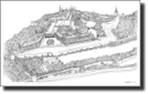 Aerial view of the Kremlin, Moscow 1990 - Originals for sale
