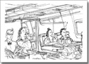 Witty cartoon in Chicago