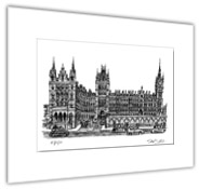 St Pancras Station with White mount