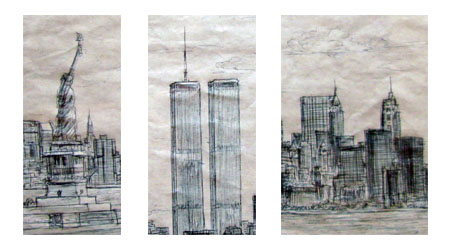Manhattan Skyline 1988 Detailed