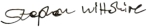 Stephen Wiltshire's signature