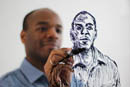 Self portrait drawn on glass - Stephen Wiltshire Image Library - Photo Album
