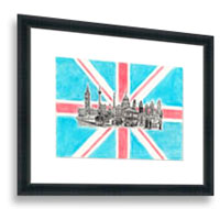Framed originals and prints