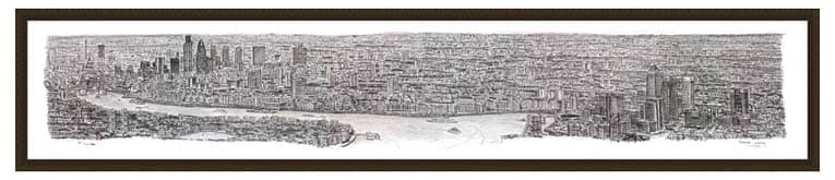 2m Framed London Panorama print