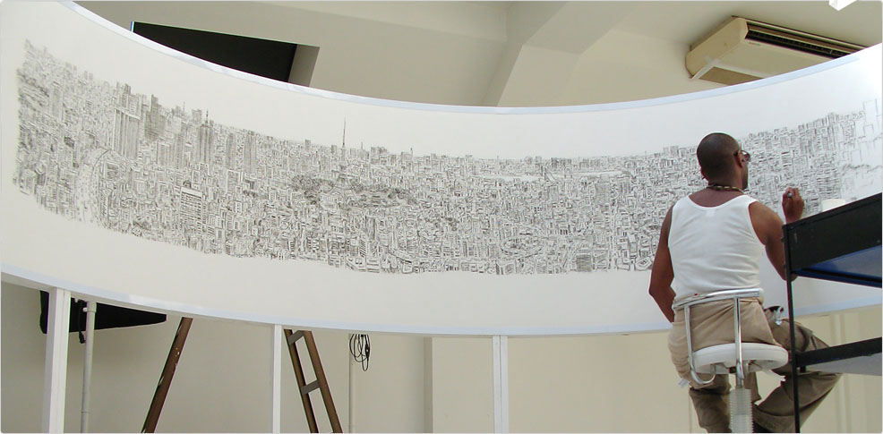 Stephen Wiltshire drawing Tokyo