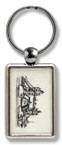 Keyring with a miniature original - Tower Bridge (open) - gifts and merchandise by Stephen Wiltshire MBE