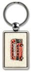 Keyring with a miniature original - Double decker bus - gifts and merchandise by Stephen Wiltshire MBE
