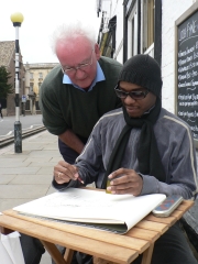 Stephen with Mr Andrew Hewson