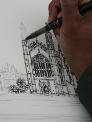 Stephen draws Kings College