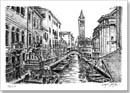Venice, Italy - Drawings - Originals for sale