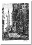 Street scene of 34th street New York - Originals for sale