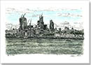 View of City of London from Tower Bridge - Originals for sale
