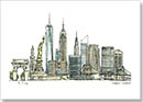 New York montage - Drawings - Prints for sale