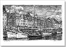 Nyhavn, Copenhagen - Drawings - Prints for sale