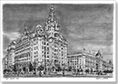 Liver Building, Liverpool - Drawings - Originals for sale