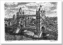 Tower Bridge (London) - Drawings - Originals for sale