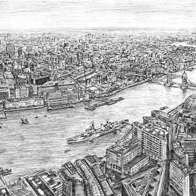 The View from the Shard - Original Drawings