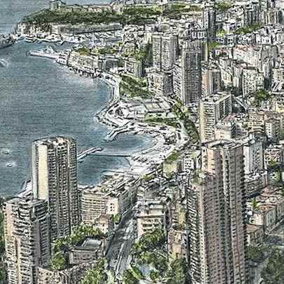 Drawing of Monte Carlo