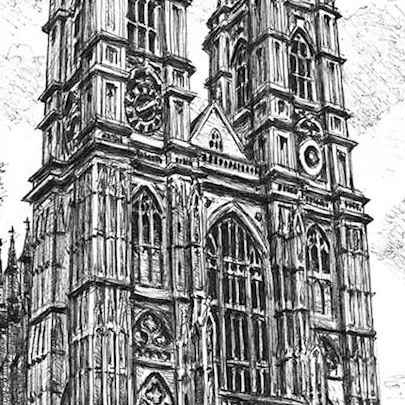Drawing of Westminster Abbey