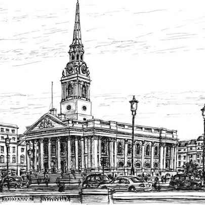 St Martin in the fields - Original Drawings