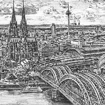 Cologne, Germany - Original Drawings