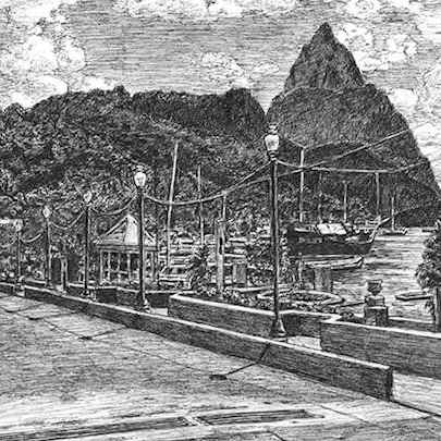 Soufriere, St Lucia - Original Drawings
