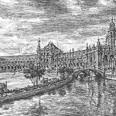 Drawing of Seville