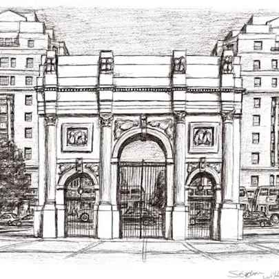 Drawing of Marble Arch London