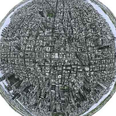 Drawing of The Globe of New York