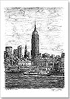 Empire State Building NYC - Drawings - Originals for sale