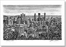Downtown Montreal - Drawings - Originals for sale