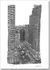 Birds eye view of Central Park (from the office of Esquire) - Originals for sale