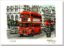 London Routemaster Bus (at the Strand)