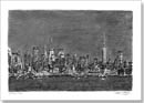 Manhattan Skyline at night - Originals for sale