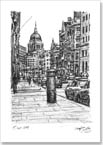 St Pauls from Fleet Street - Originals for sale