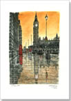 Big Ben on a rainy evening - Limited Edition of 100