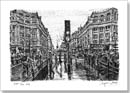 Oxford Street in the rain - Originals for sale