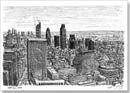 View from the top of Cromwell Tower, Barbican - Originals for sale