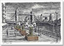 River Thames with Tower Bridge - Originals for sale