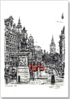 View of Whitehall from Trafalgar square - Originals for sale