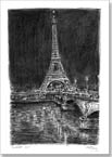 Eiffel Tower at night (Paris) - Originals for sale