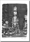 Times Square at night (A4 print)