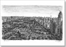 Central Park 39th floor of Helmsley Park Lane (NY) - Drawings - Originals for sale