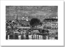 Paris at night - Drawings - Originals for sale