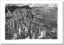 Aerial view of Hong Kong - Drawings - Prints for sale
